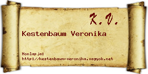 Kestenbaum Veronika névjegykártya
